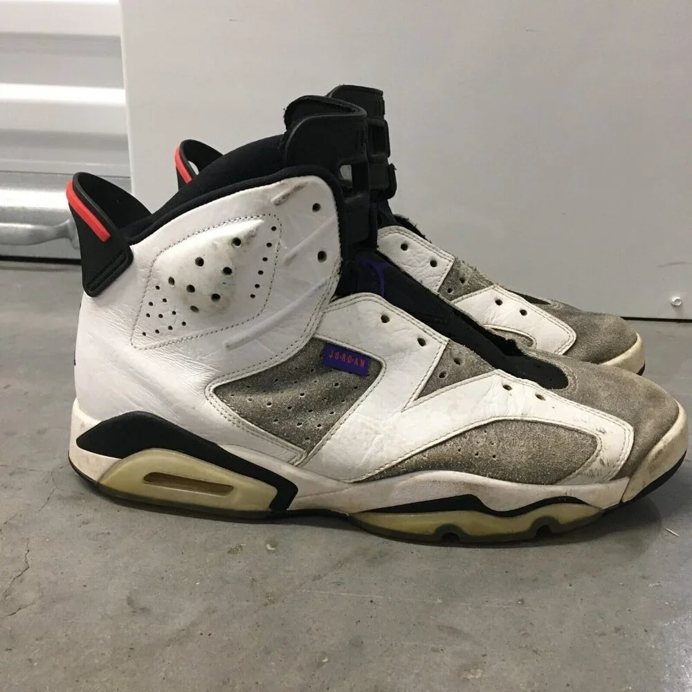 Nike Air Jordan 6‎ Retro Flight Nostalgia 2018 Mens size 11 White Flint Gray
